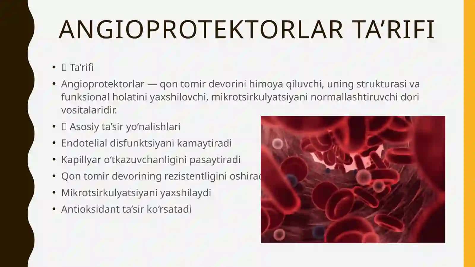 angioprotektorlar,venotrop vositalar.aterosklerozga qarshi vositalar 4