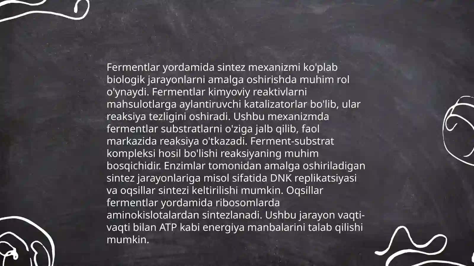 Fermentlar yordamida aminokislotalar sintezi 4