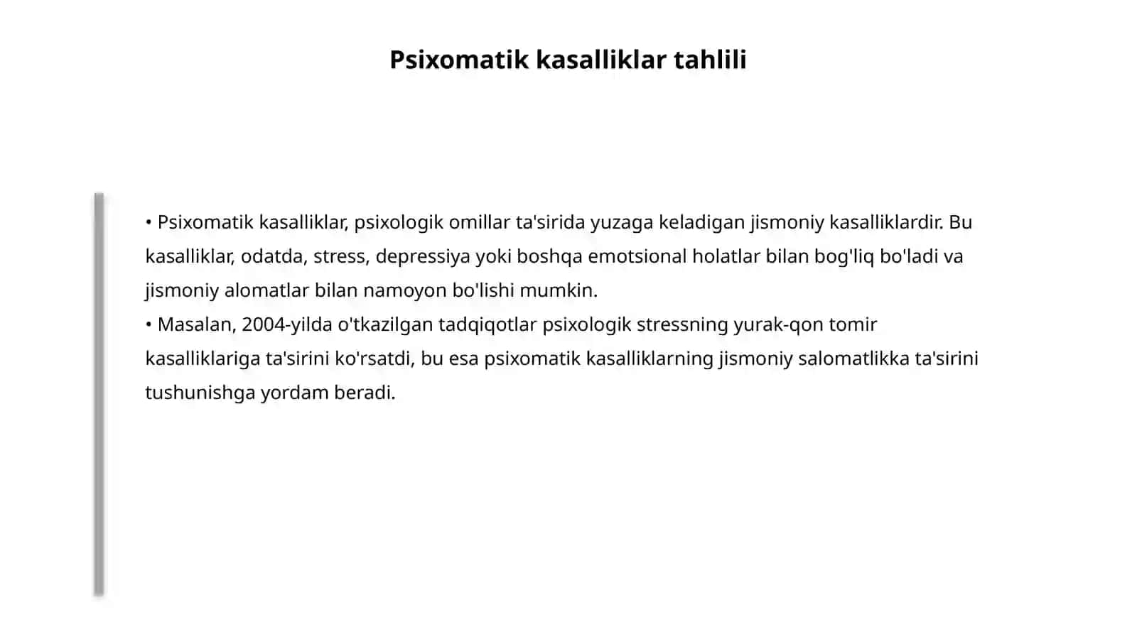 Qandsiz diabet va psixomatik kasalliklar 4