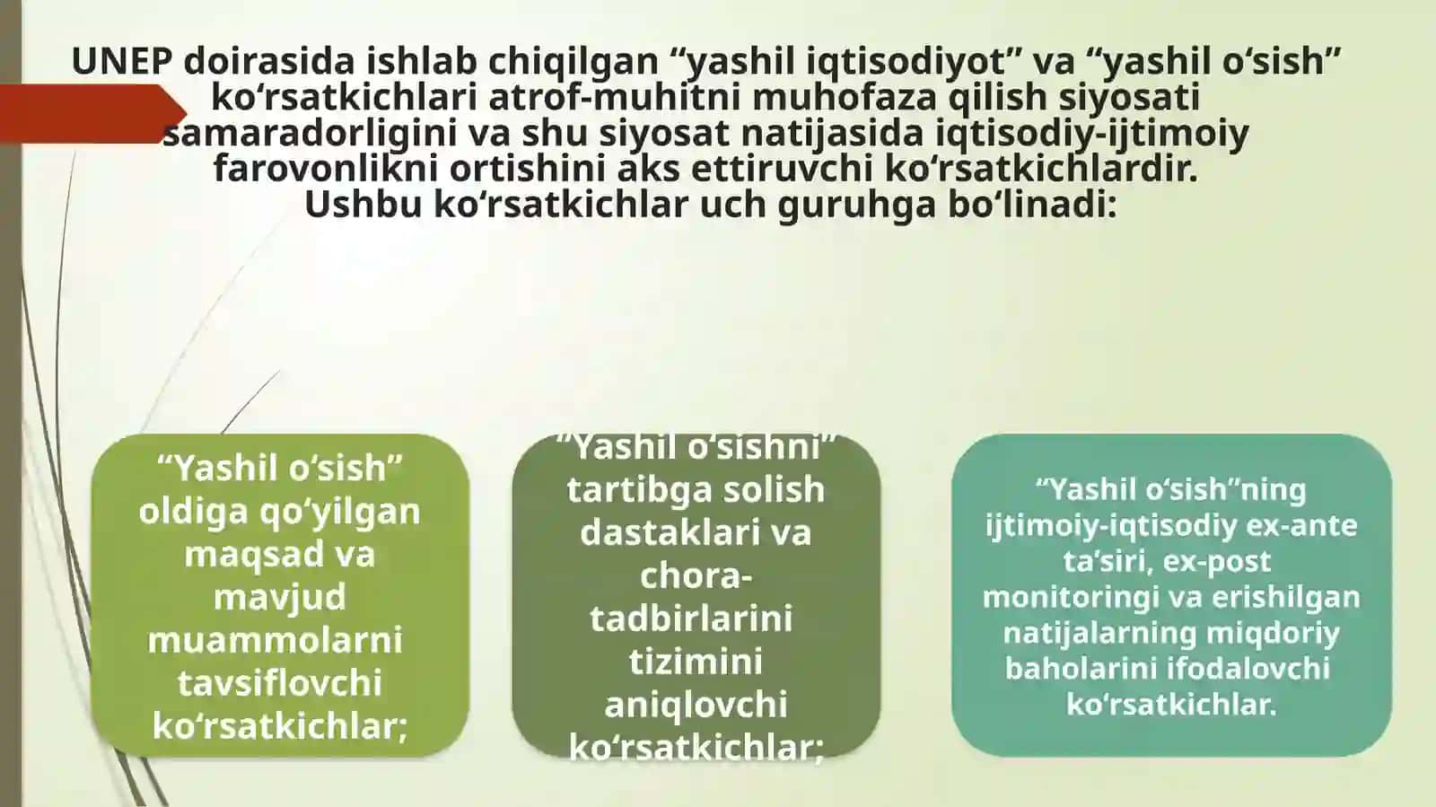 Yashil iqtisodiyotni baholash usullari 4