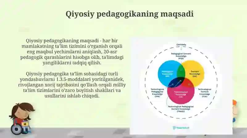 Qiyosiy pedagogika fanining predmeti,maqsad va vazifalari 4
