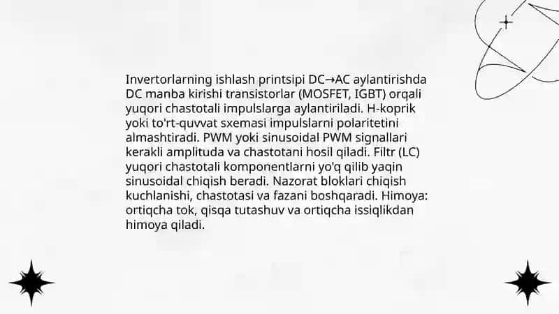 Invertorlar: asosiy tushunchalar va turlari 4