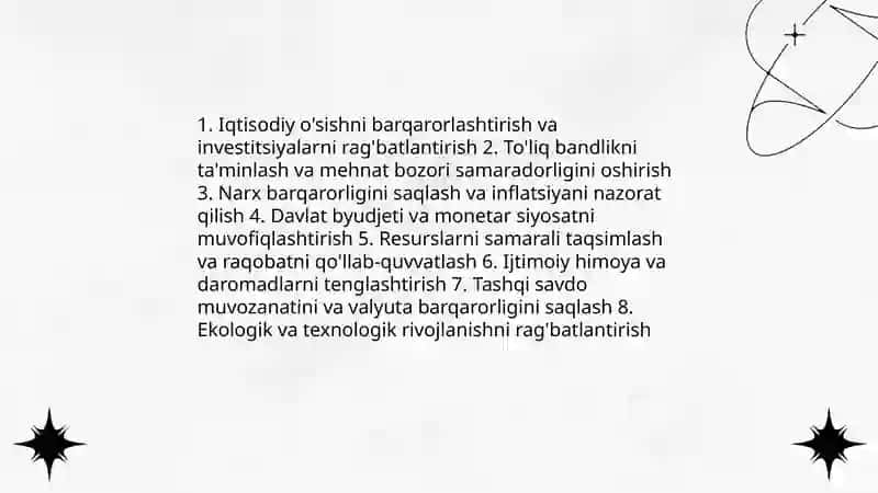 Iqtisodiy siyosatning predmeti va vazifalari 4