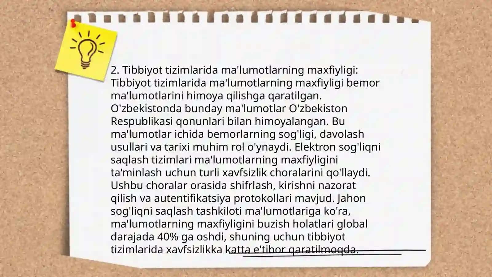 Tibbiyot tizimlarining axborot havfsizligini ta'minlash asoslari 4