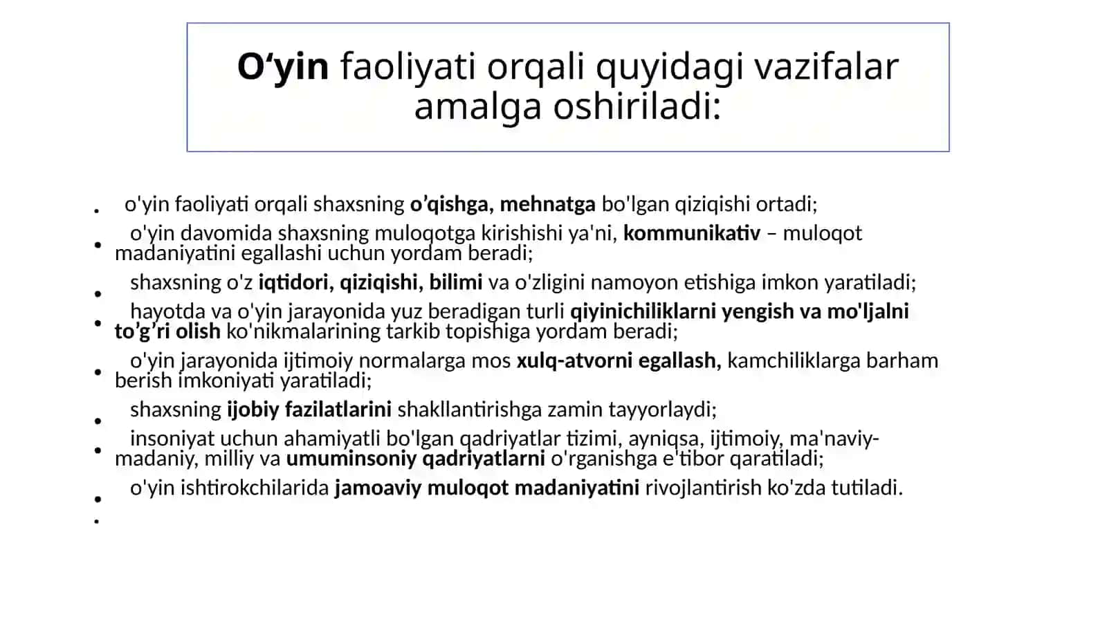 Trening dao‘yinlarning ahamiyati 4