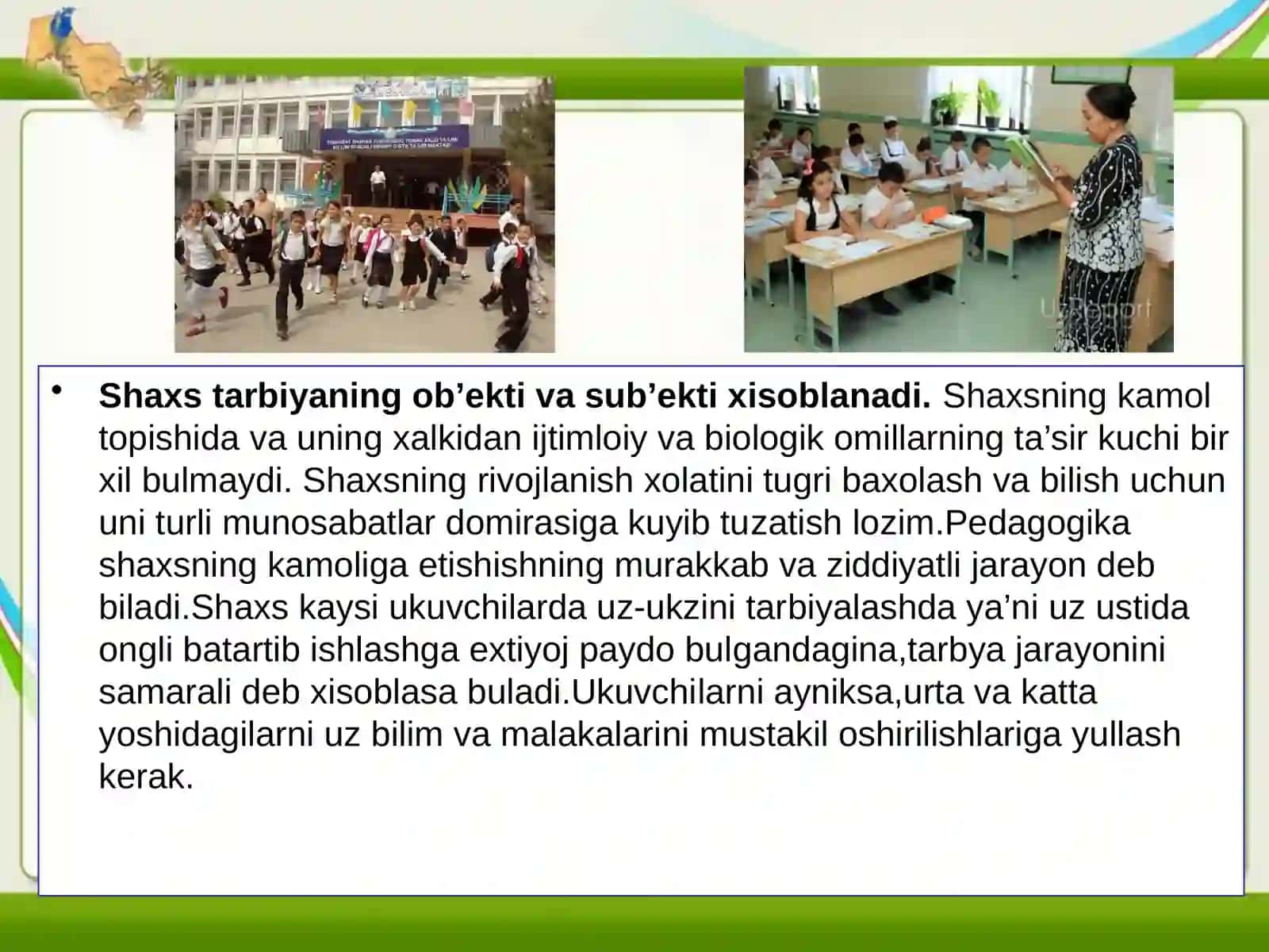 O’quvchi tarbiyasining ob’yekti va sub’yekti 4