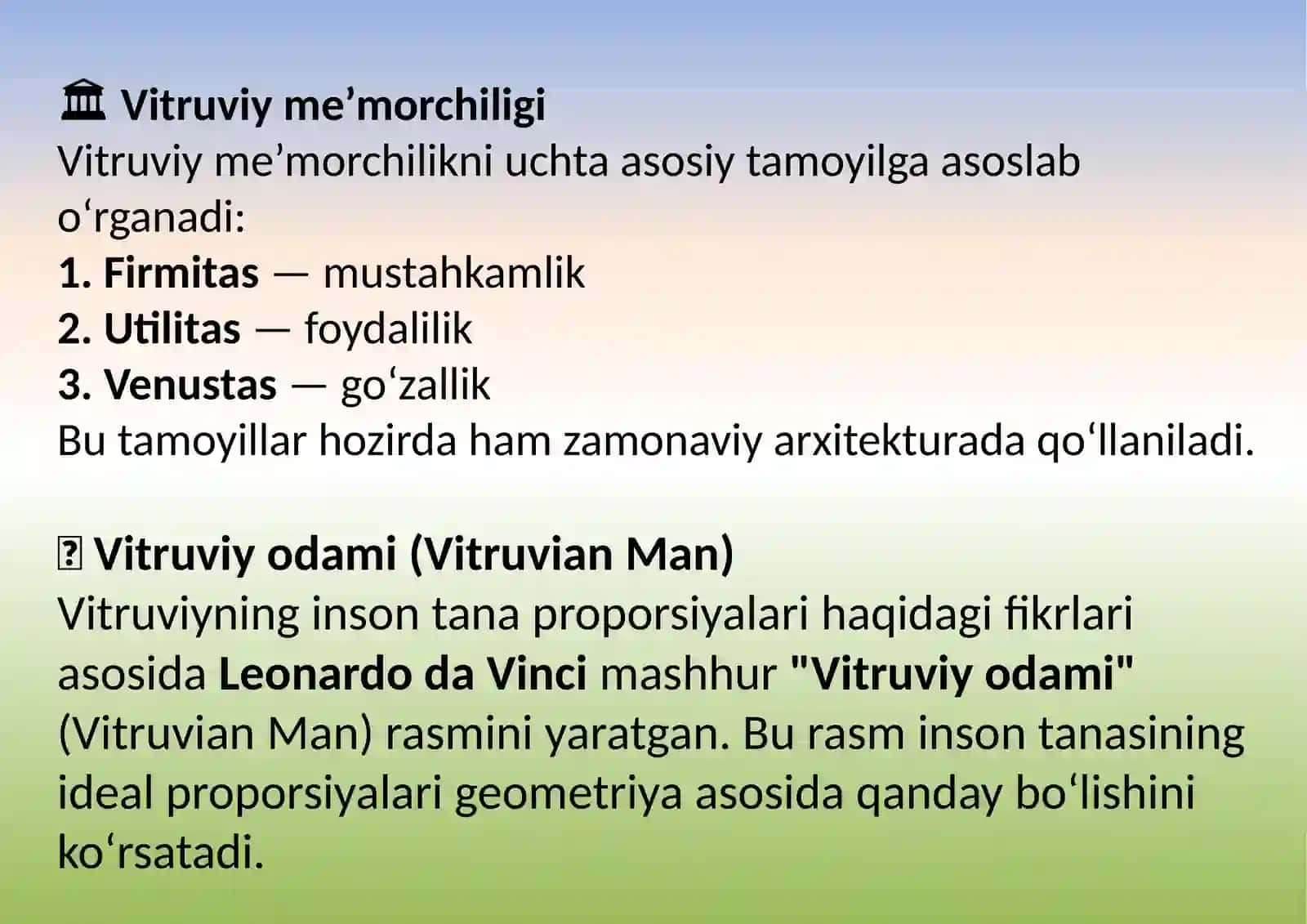 ARXITEKTURA NIMA? ARXITEKTURANING TA’RIFI 4