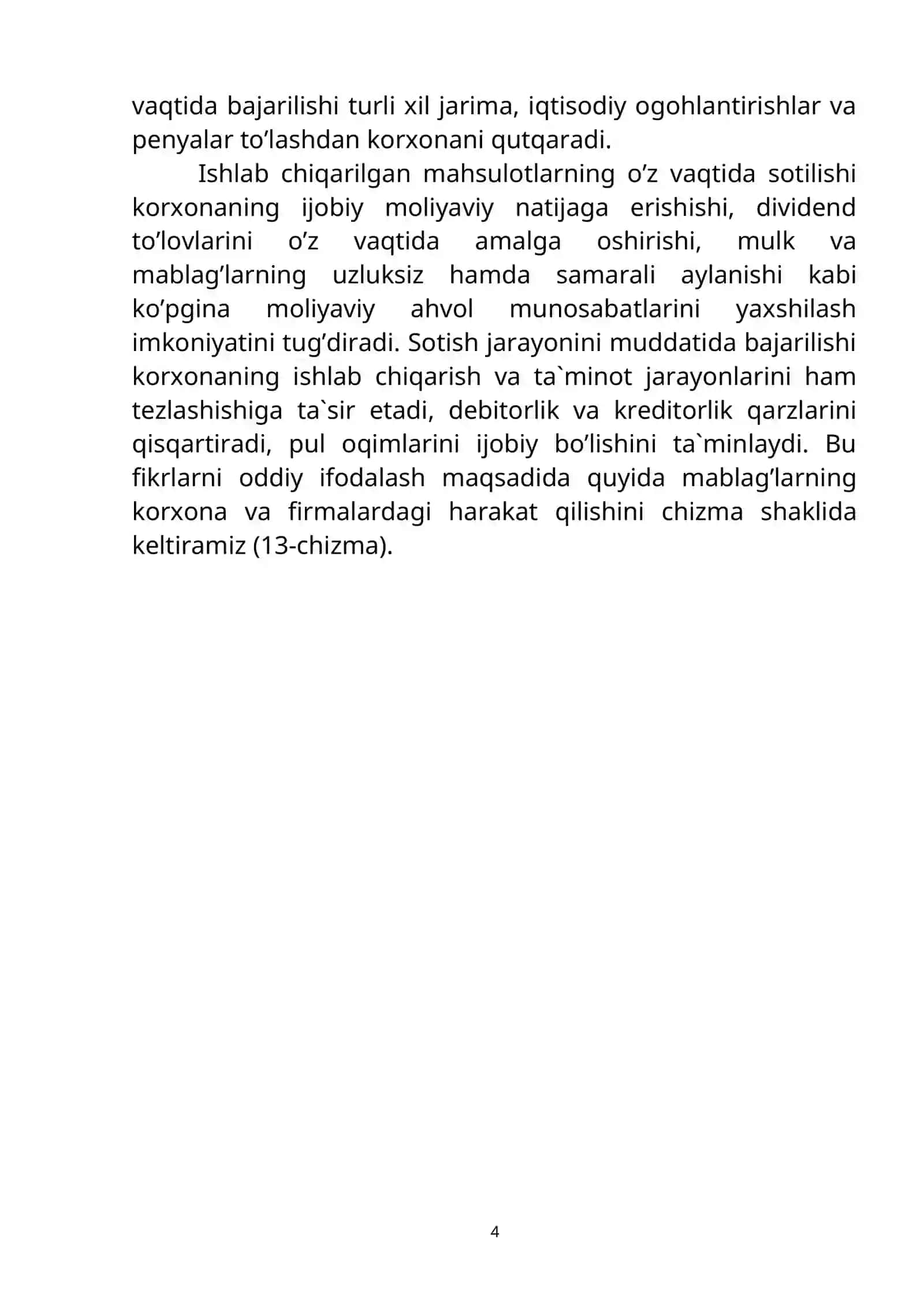 Xo’jalik sub`ektlarining mahsulоt (ish, xizmatlar) ishlab chiqarish hajmini tahlili 4