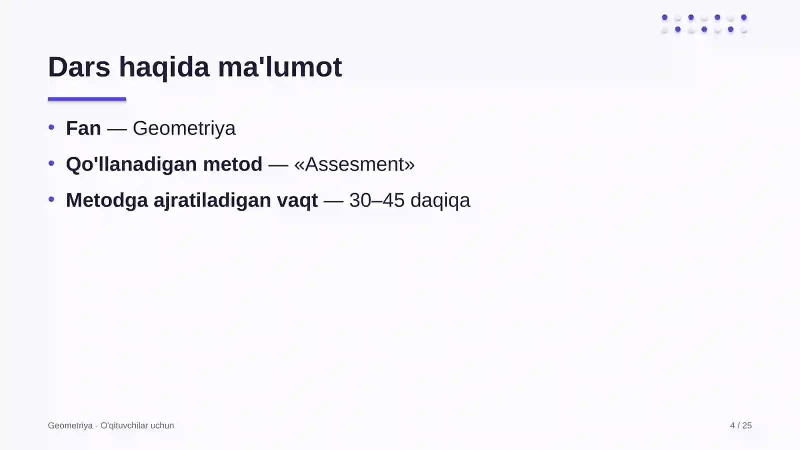 geometriya darslarida assesment metodidan foydalanish 6986 4