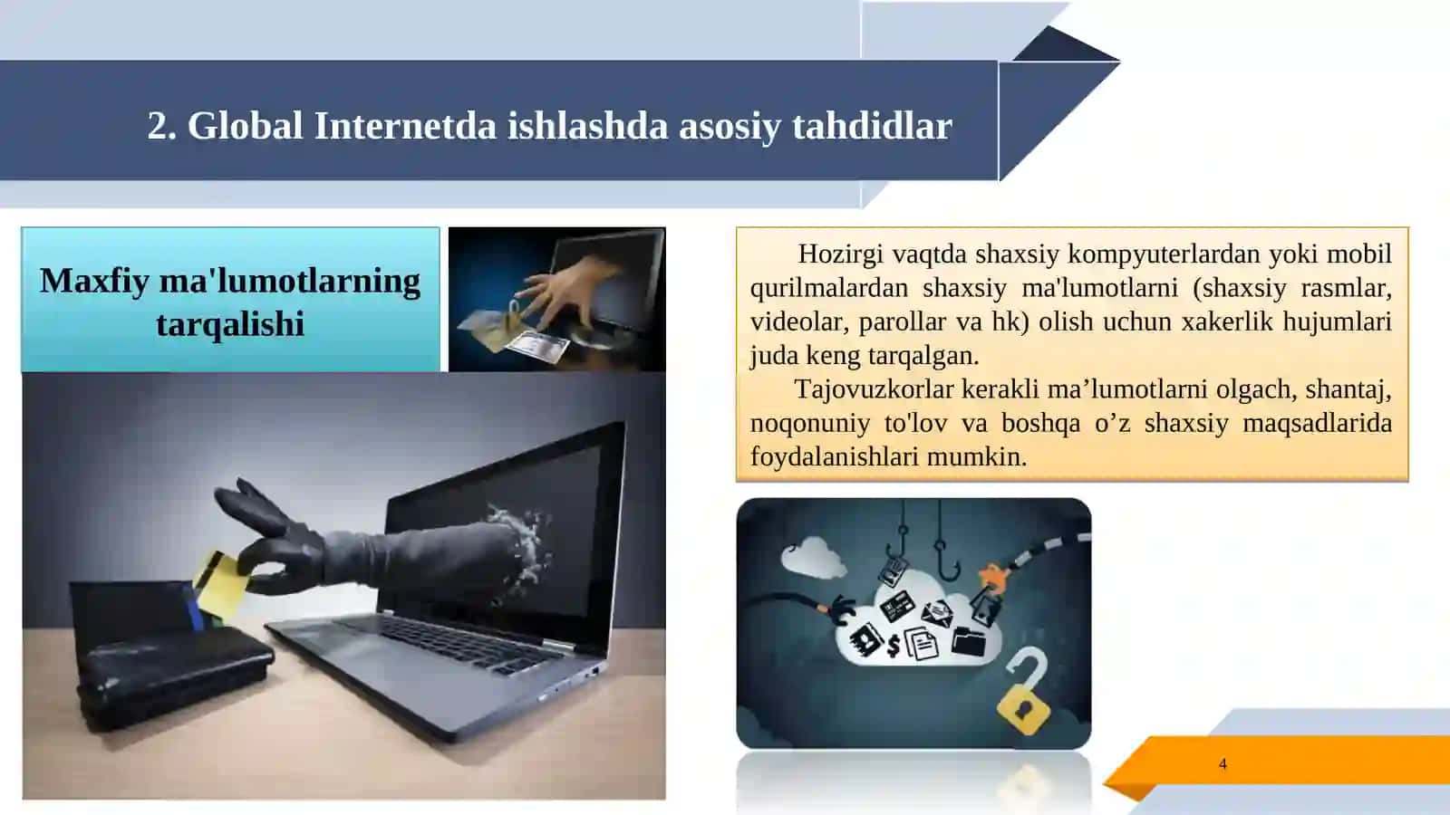 Global Internetda ishlashda asosiy tahdidlar 4