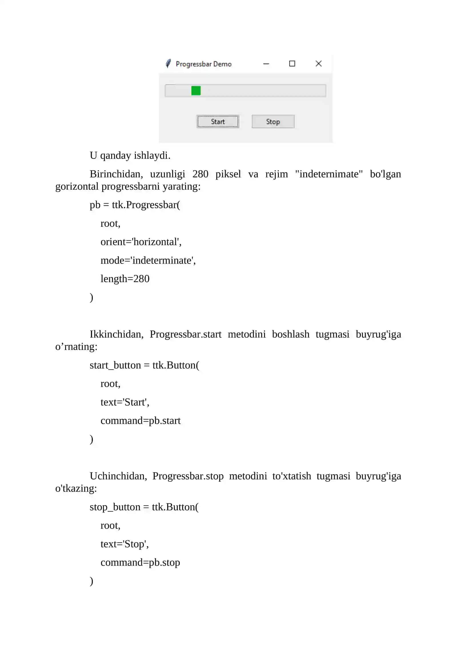 Tkinter Progressbar 4