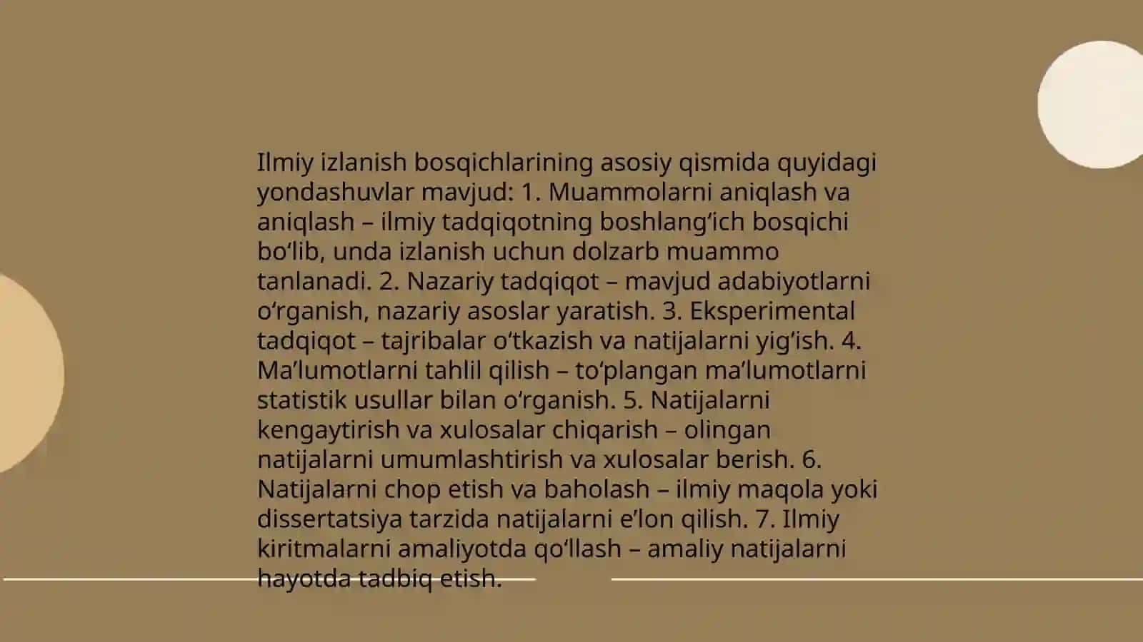 Ilmiy izlanish metodi 4