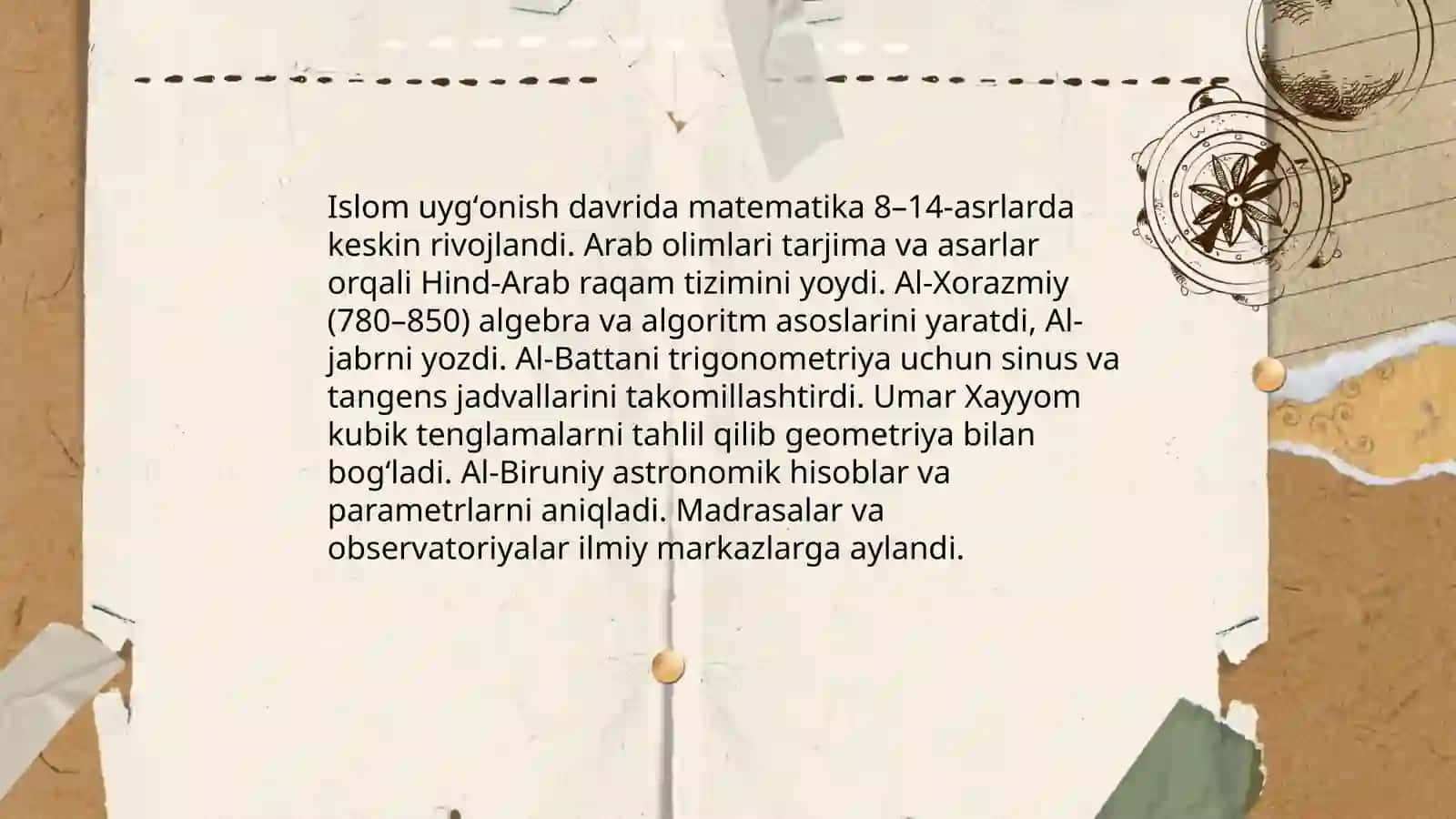 Islom uygʻonish davrida fan 4