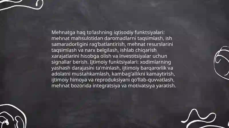 Mehnatga haq toʻlash tushunchasi,tizimlari va shakllari 4
