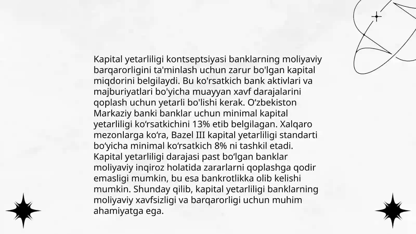 Bank kapitalining yetarliligi va dinamikasi tahlili 4