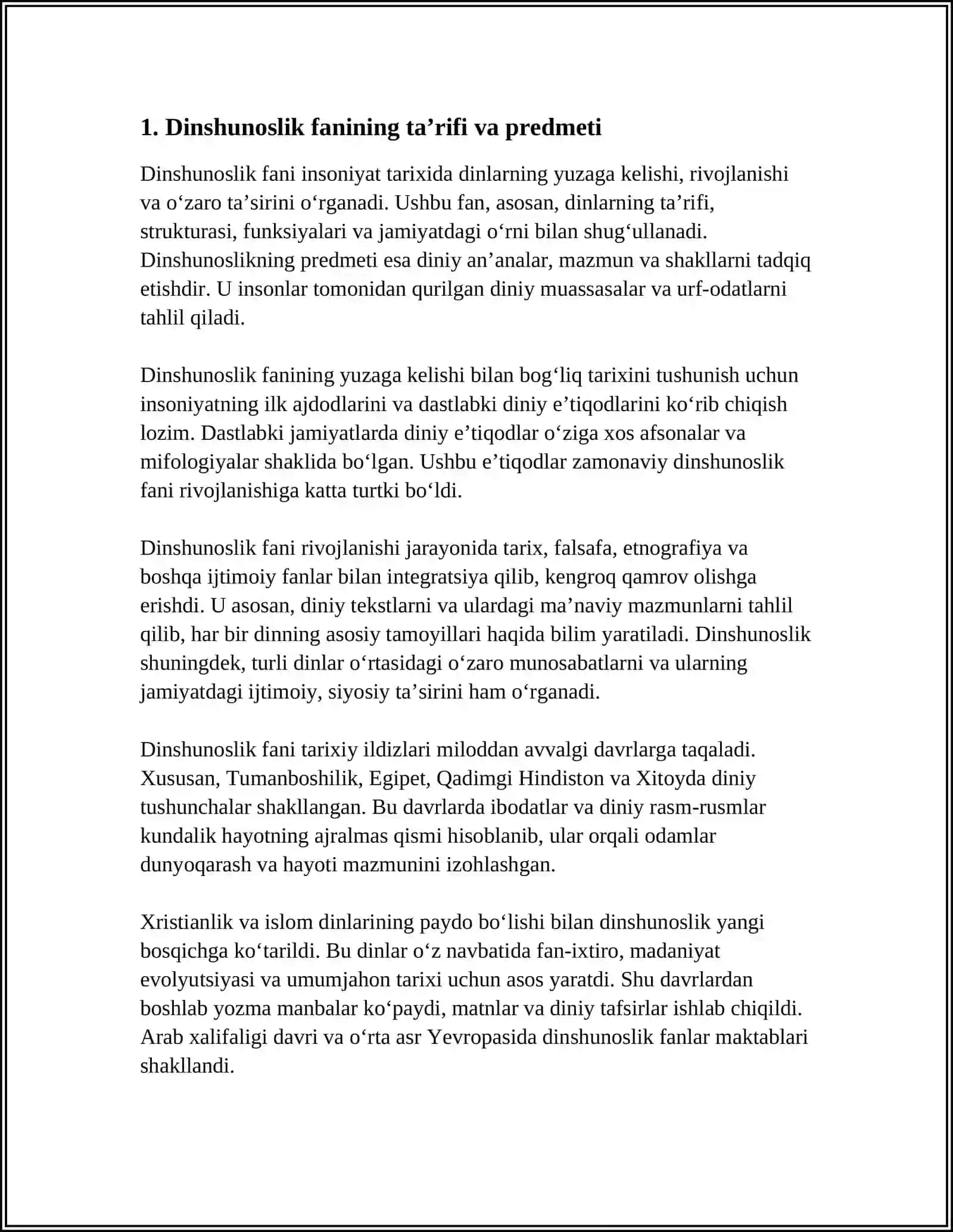 DINSHUNOSLIK FANINING YUZAGA KELISHI VA TARIXIY TARAQQIYOT 4