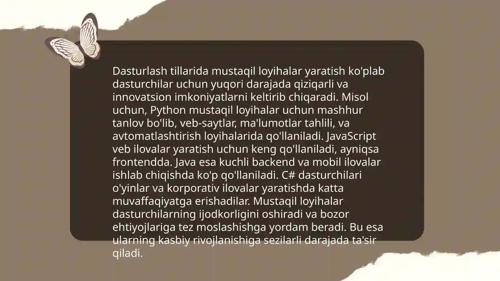 Algoritmlarni mustaqil yaratish va tahlil qilish 4