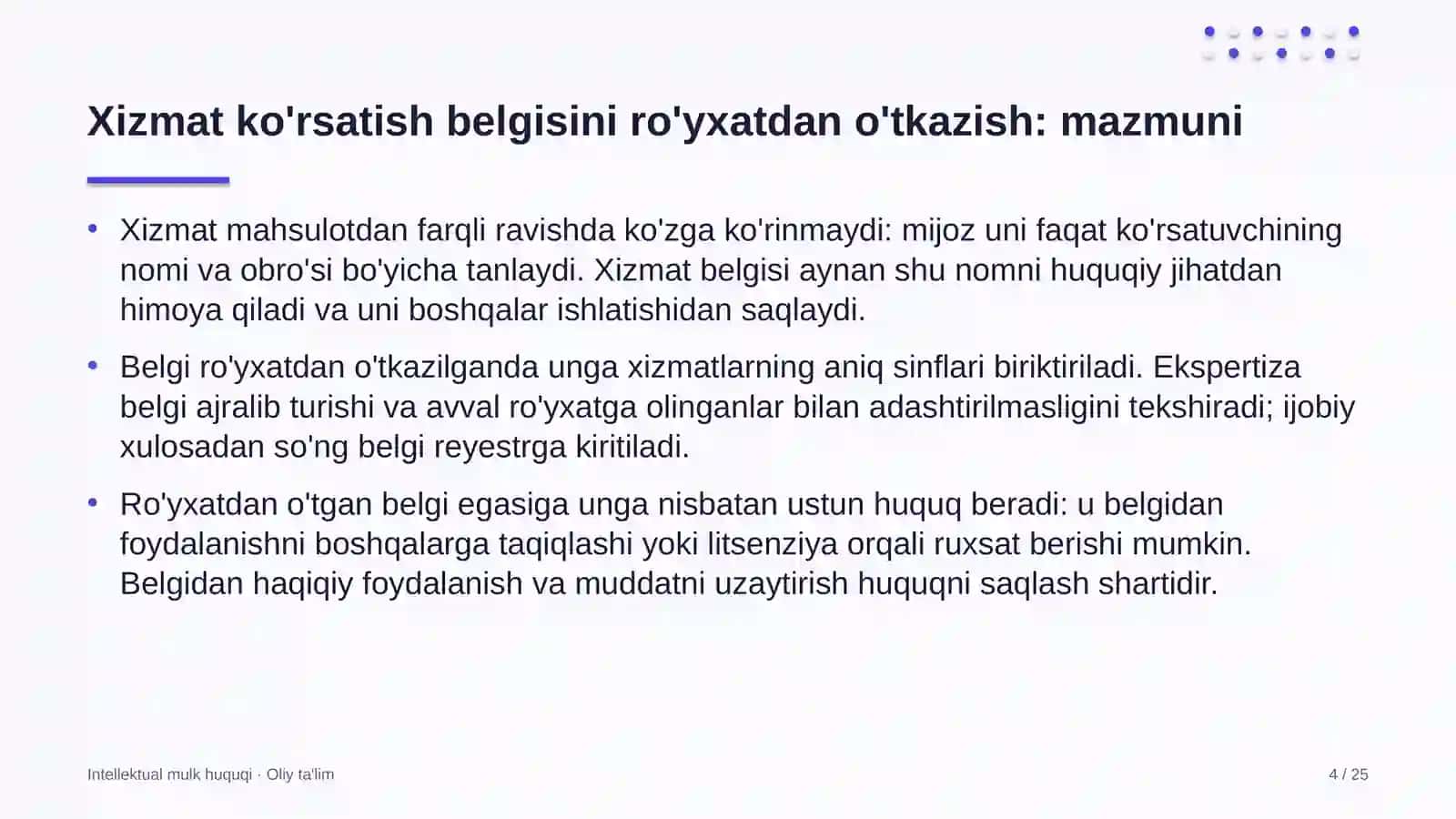 Beton zavodlarida xizmat ko'rsatish belgisini ro'yxatdan o'tkazish 4