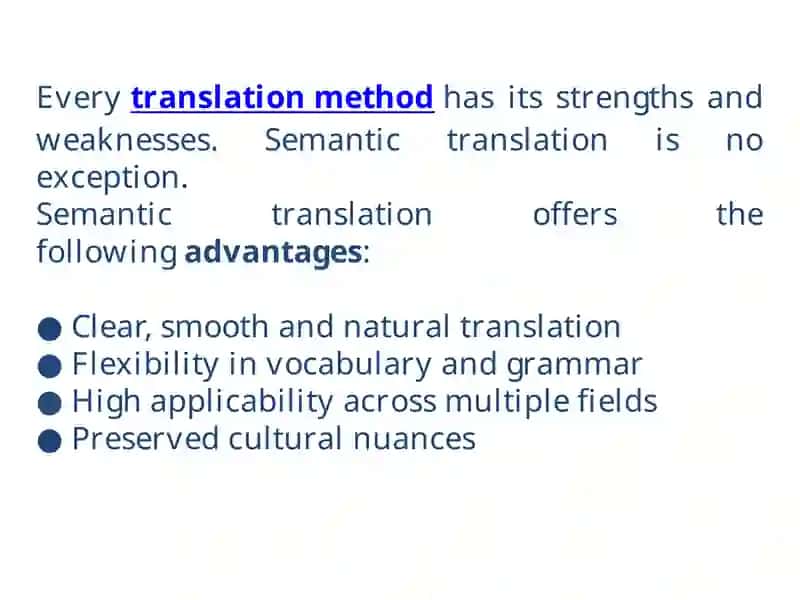 Semantic aspects of translation 4