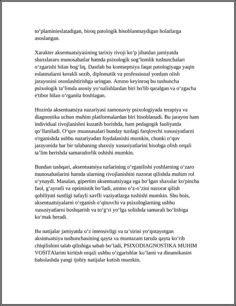 XARAKTER AKSENTUATSIYASI VA UNI ME'YORLASHTIRISH USULLARI 4