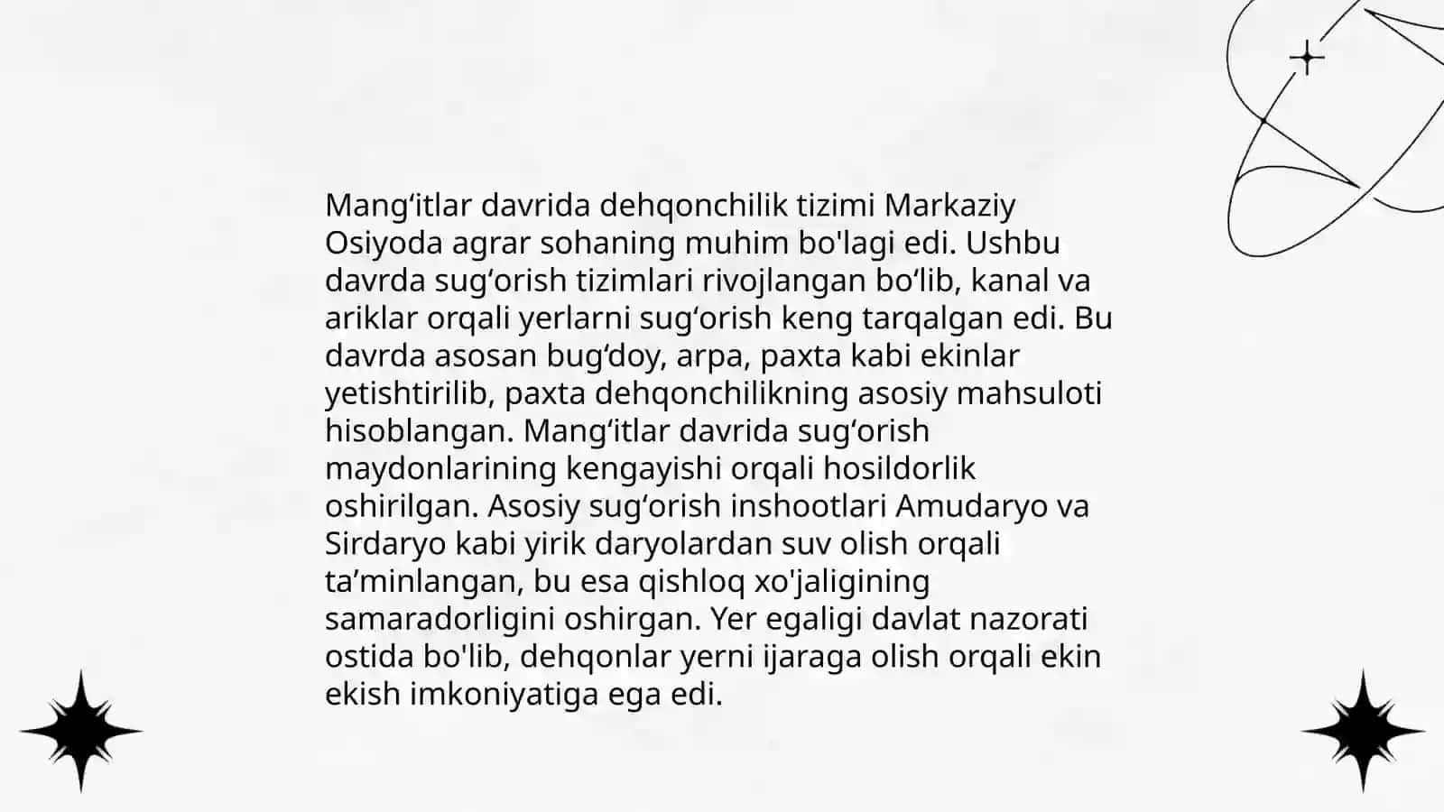 Mangʻitlar davrida ijtimoiy iqtisodiy hayot 4