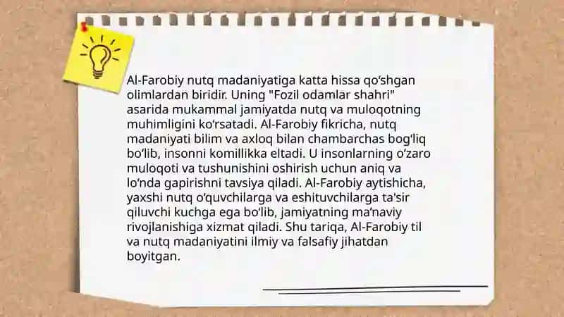 Nutq haqida sharq mutaffakirlarining qarashlari 4