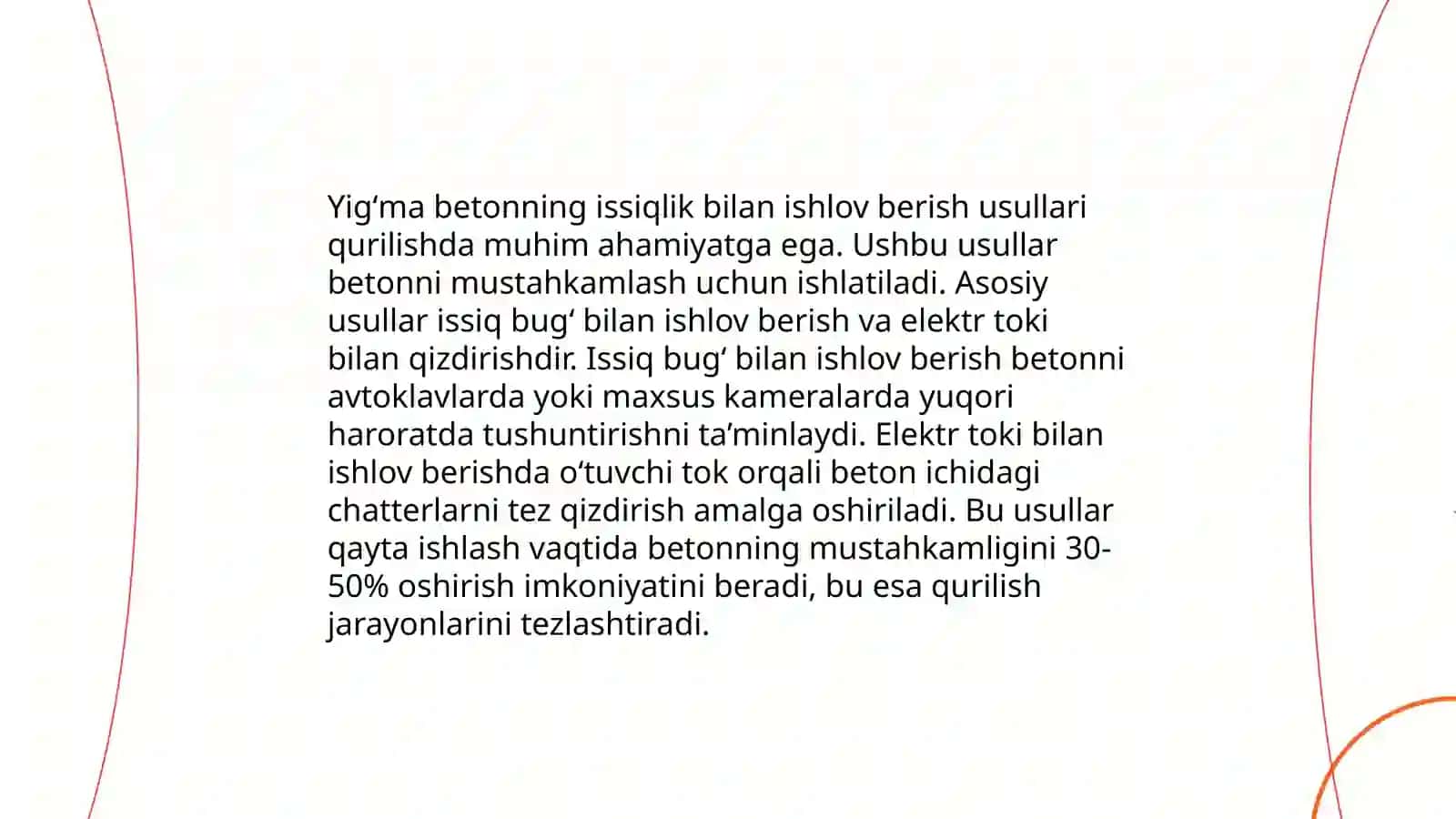 Qurilish sanoatida yigʻma beton va temir betonga issiqlik bilan ishlov berish uchun qoʻllaniladigan har xil issiqlik moslamalari 4