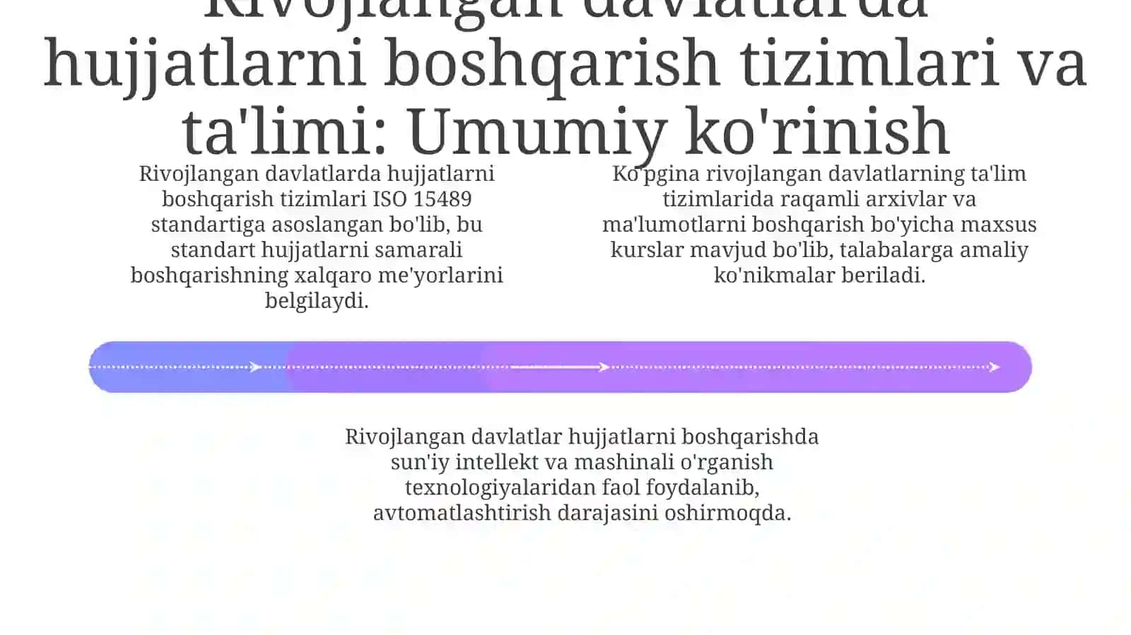O‘zbekiston hujjatchilik ishlari hamda rivojlangan mamalakatlar ta‘lim tizimini o‘rganish 4