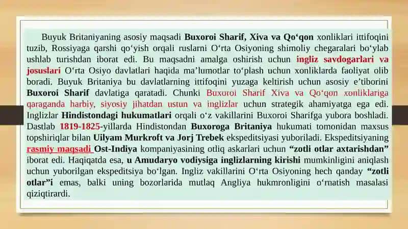 Buxoro amirligining tashqi siyosati 4