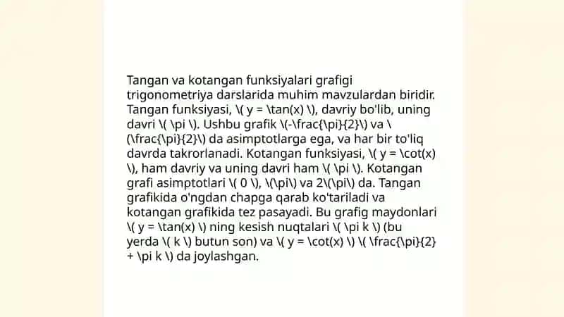 Sinus va kosinus funksiyalari grafigi 4