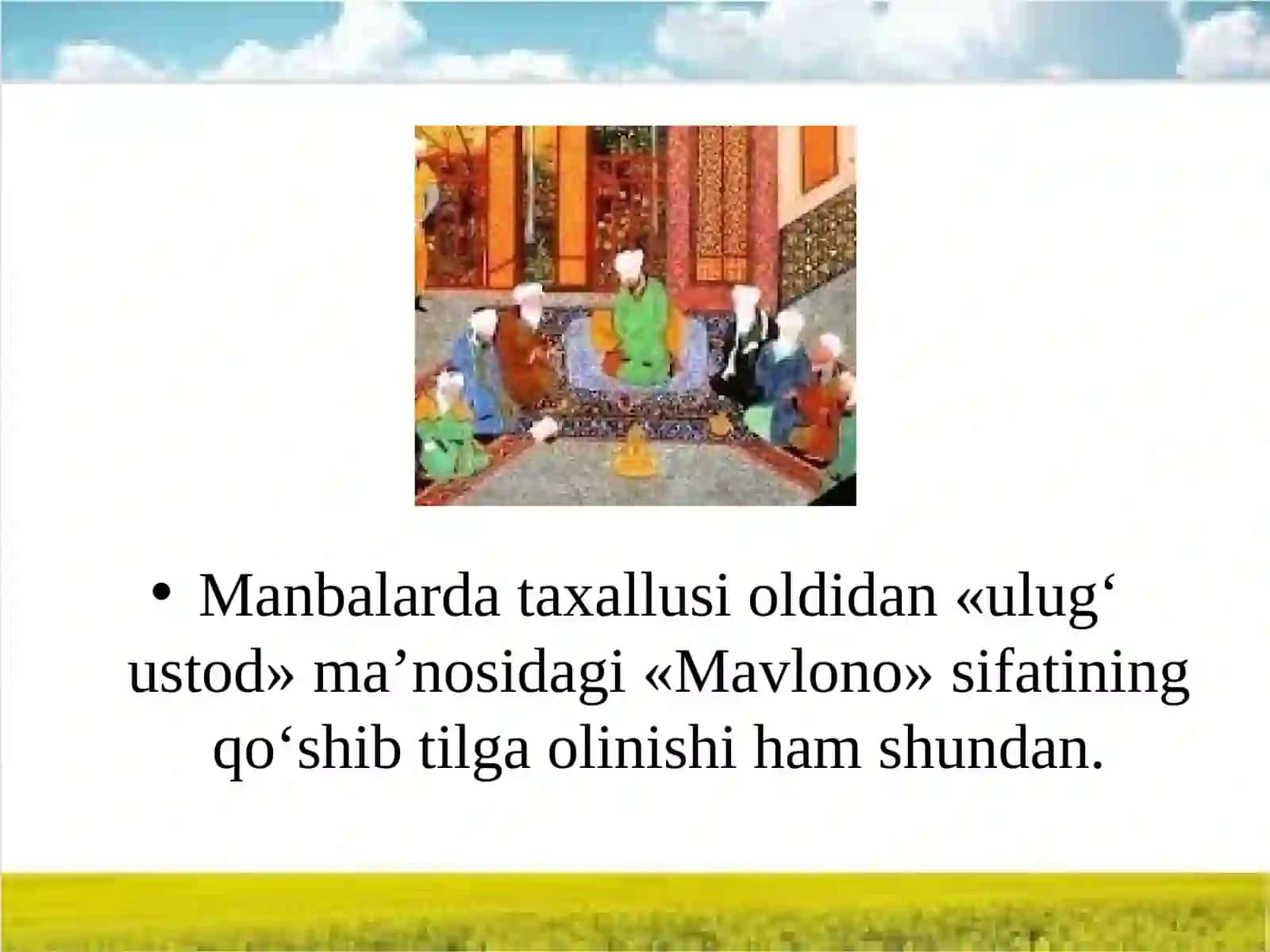 Mavlono lutfiy hayoti va ijodi 4