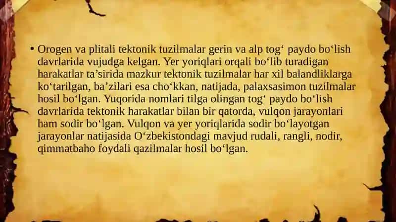 Geologik Tuzilishi va Yer Yuzasining Taraqqiyoti 4