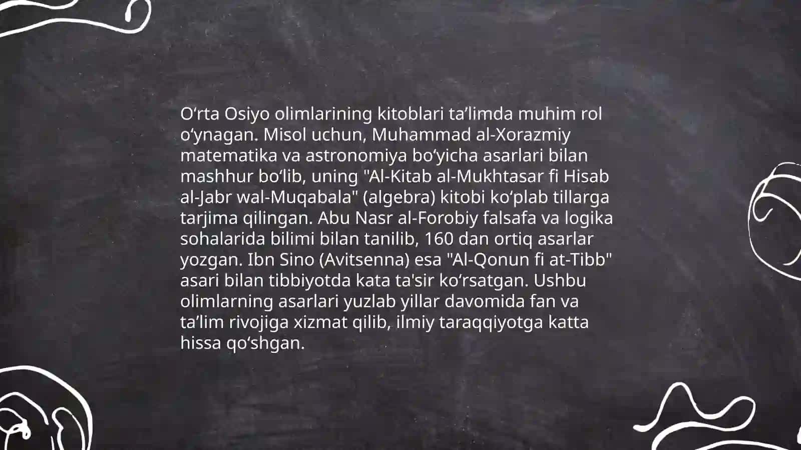 O'tra Osiyo Olimlarining Ilmiy Merosining Ta'limdagi O'rni Va yuksak Ma'naviyatli Yoshlarga Ta'siri 4