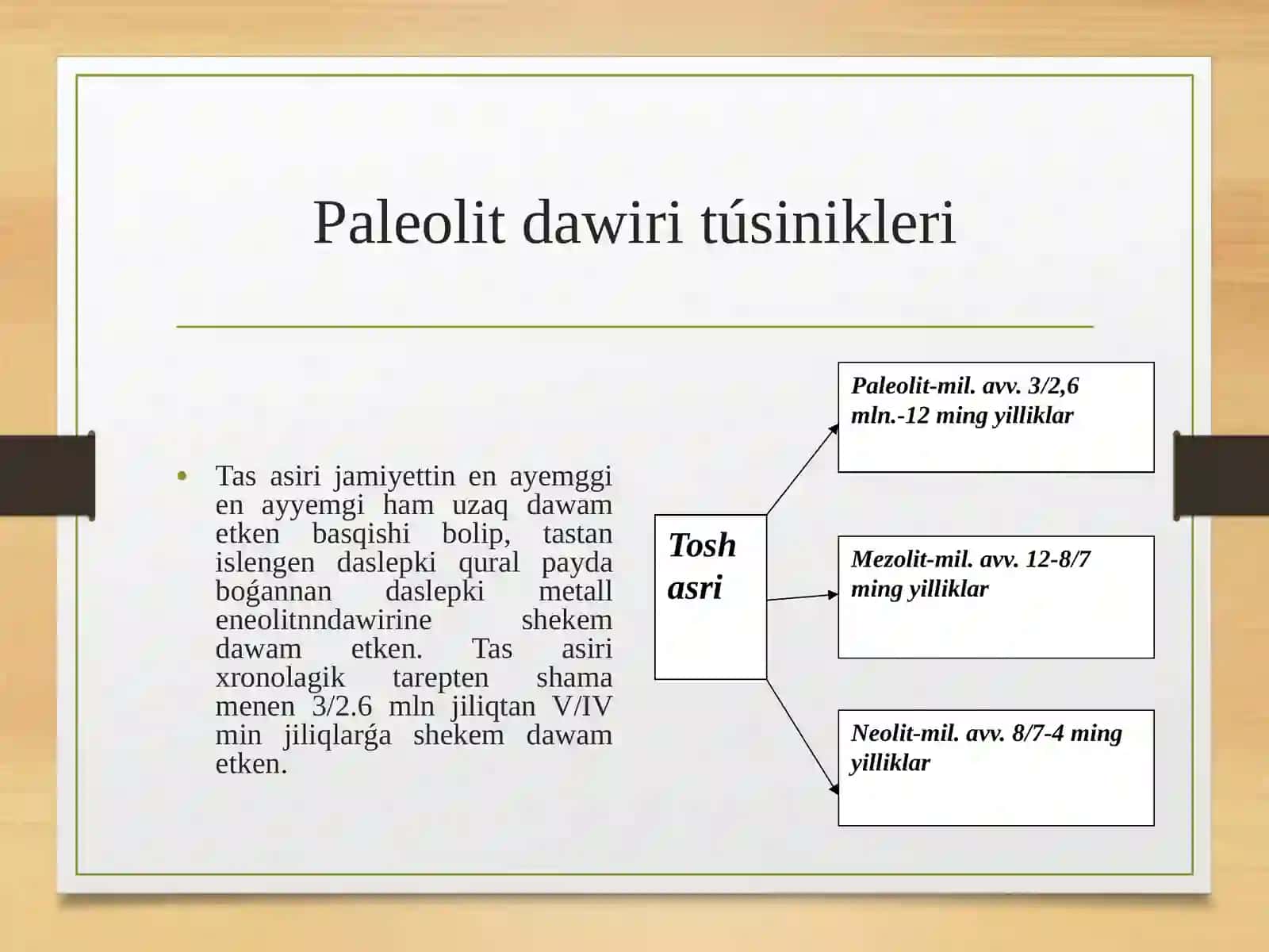 Orta paleolit dáwir jetiskenlikleri 4