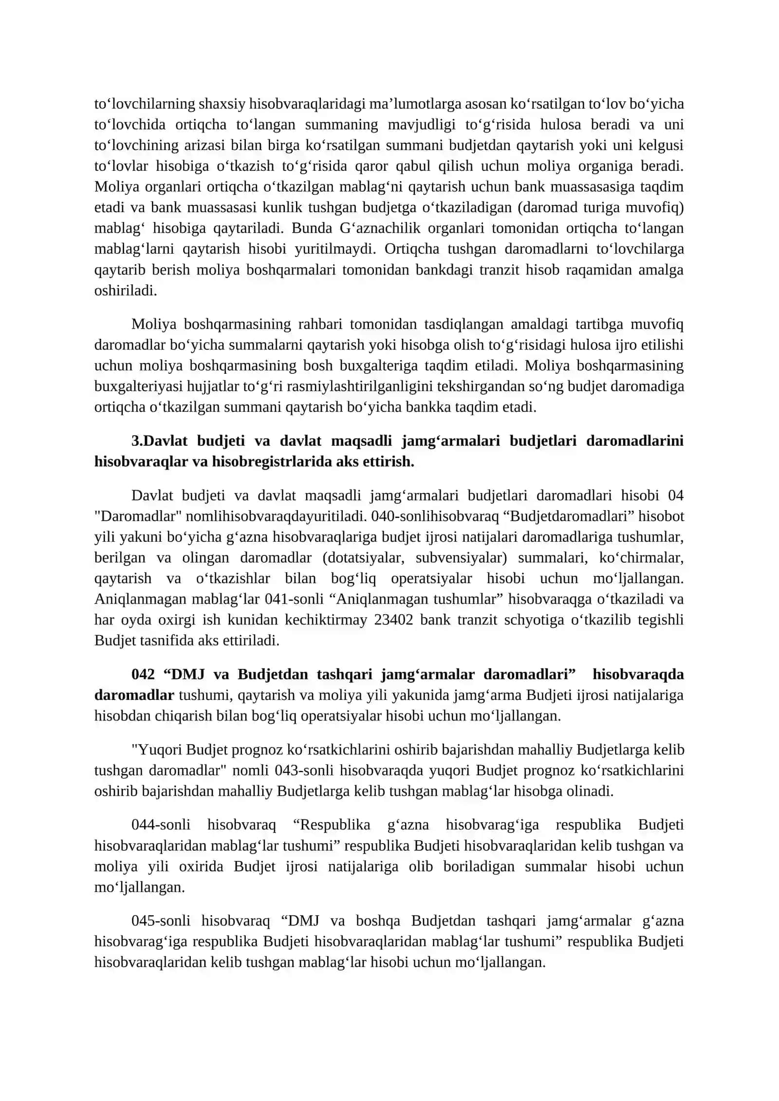 DAVLAT BYUDJETI VA DAVLAT MAQSADLI JAMG’ARMALARI ByudjetLARI DAROMAD QISMI IJROSI HISOBI 4
