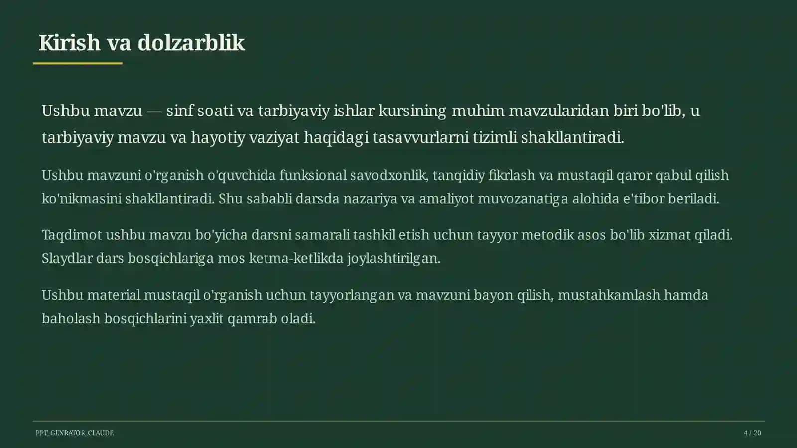 Sinf jamoasini shakllantirish: birgalikda kuchlimiz 4