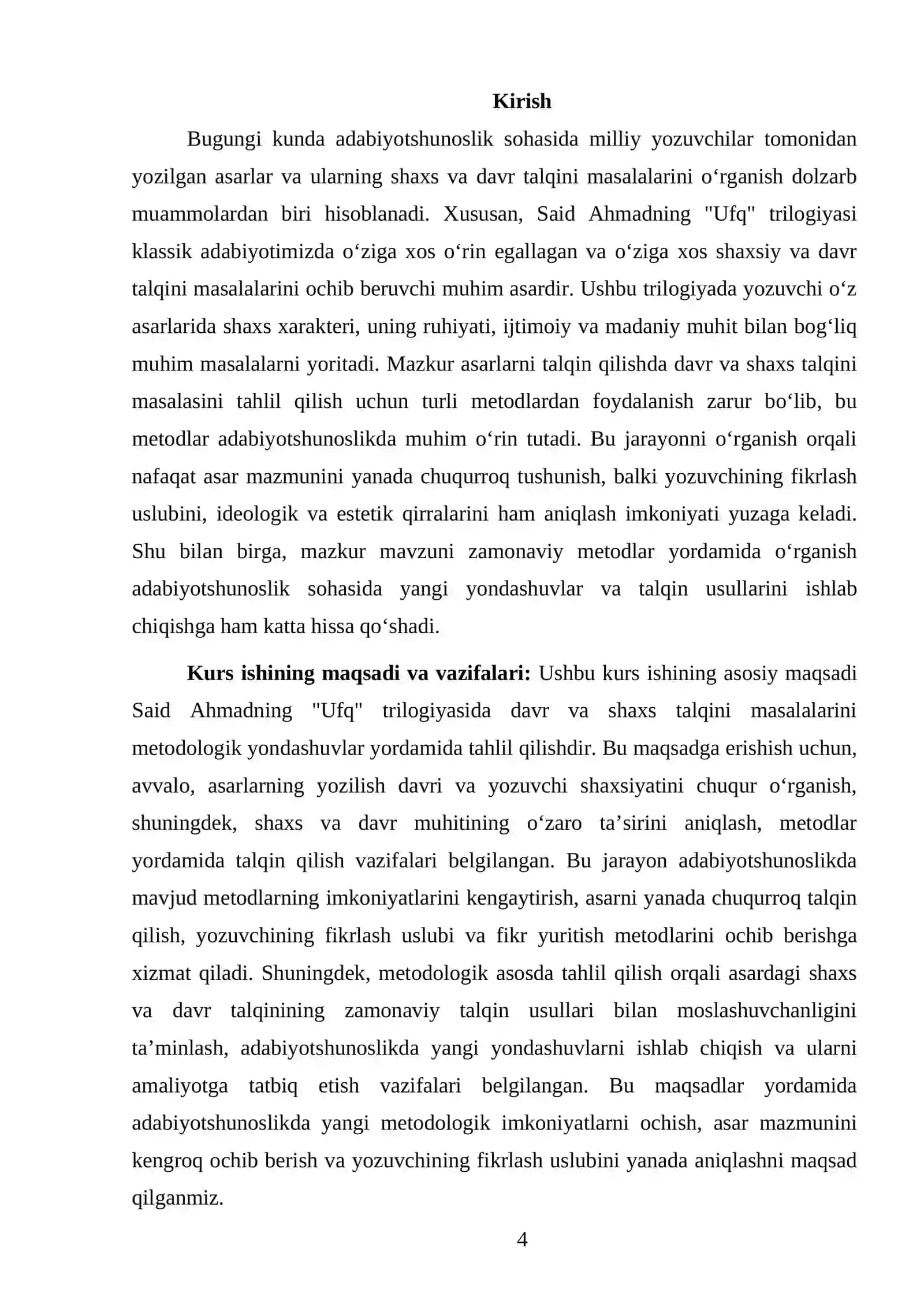 SAID AHMADNING "UFQ" TRILOGIYASI DAVR VA SHAXS TALQINI MASALASINI TAHLIL METODI ORQALI O'QITISH USULLARI 4