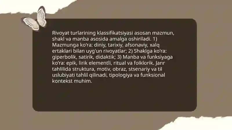 Rivoyatlar tahlili 4