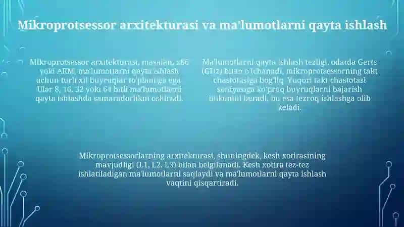 Mikroprotsessor tizimlari 4
