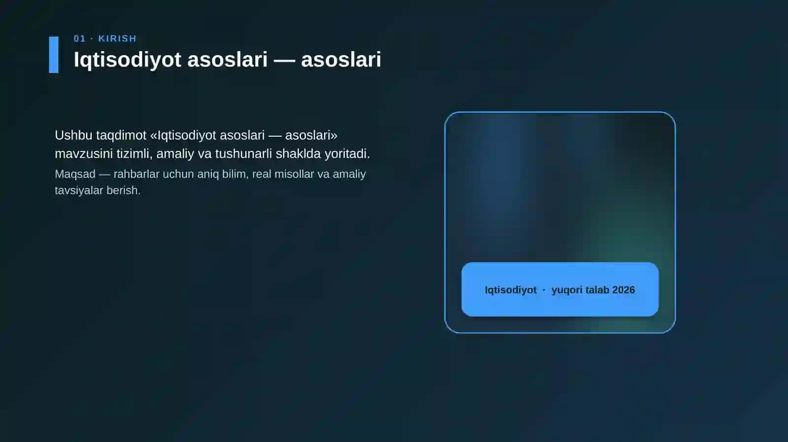 Iqtisodiyot asoslari — asoslari 4
