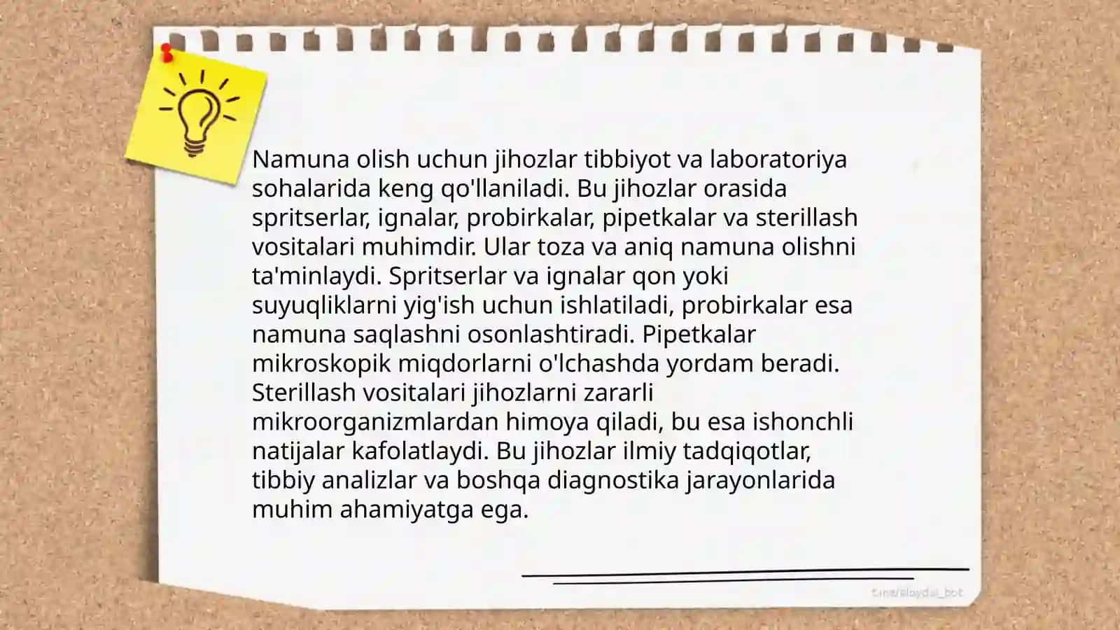 Namuna olish usullari 4