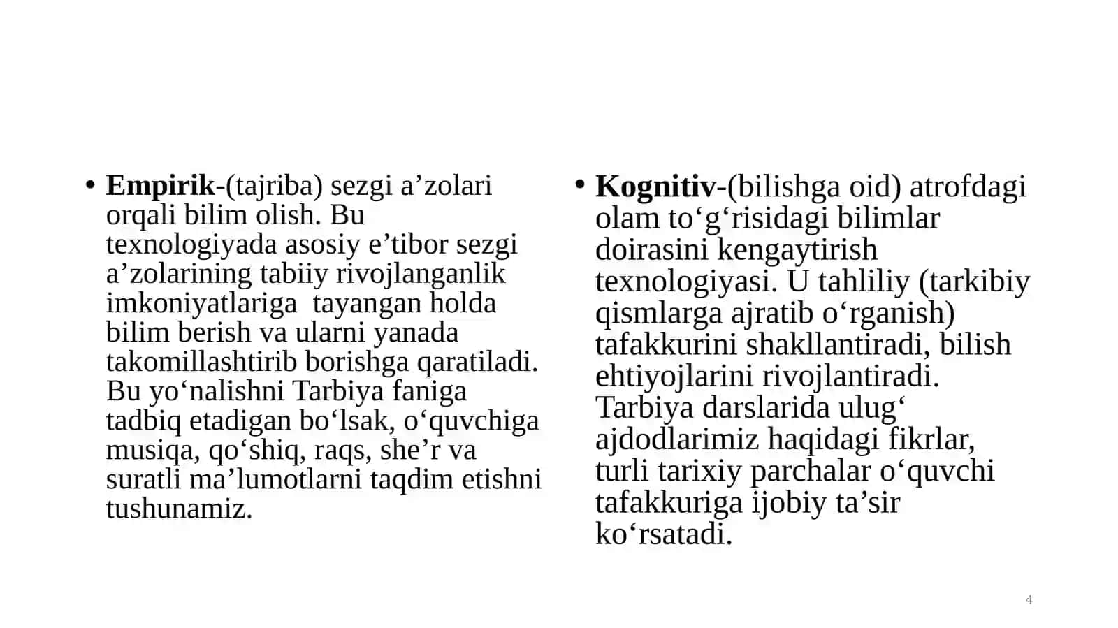 Vaqt-bebaho nemat mavzusini yangi pedagogik texnologiyalar asosida o‘qitish metodikasi. 4