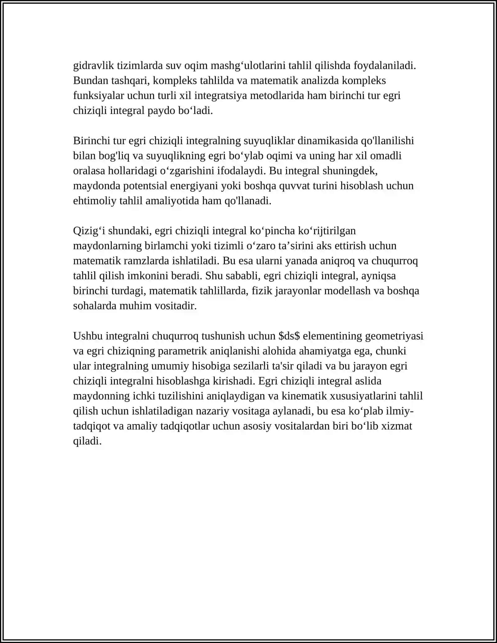 BIRINCHI VA IKKINCHI TUR EGRI CHIZIQLI INTEGRALLARNI HISOBLASH 4