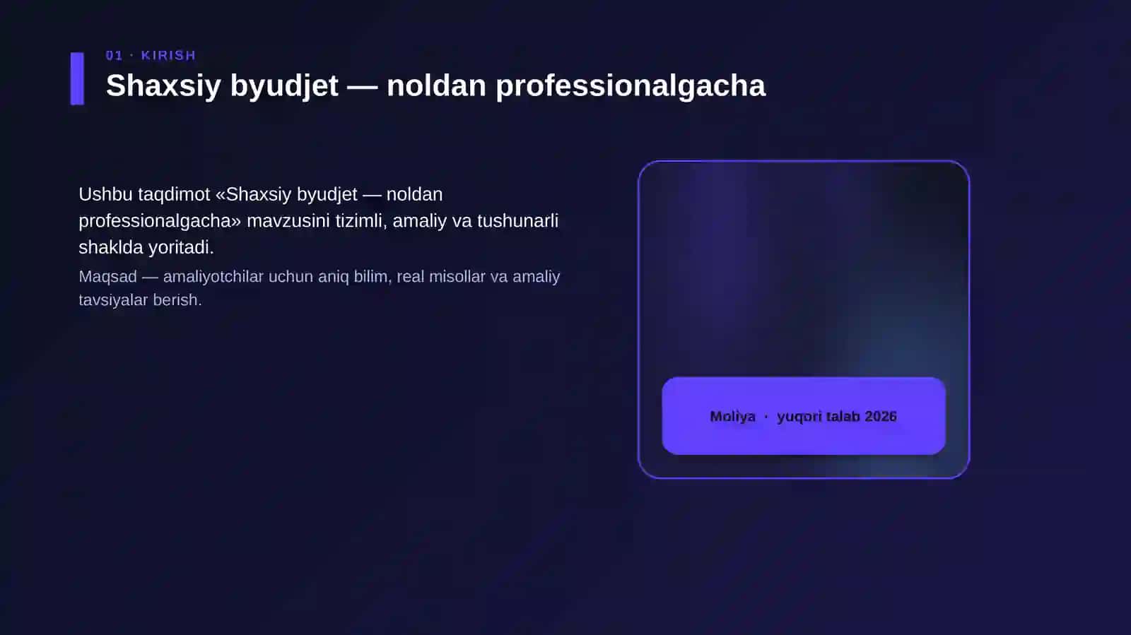 Shaxsiy byudjet — noldan professionalgacha 4