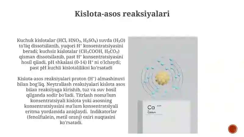 Kislotalar turli va kislotalar 4
