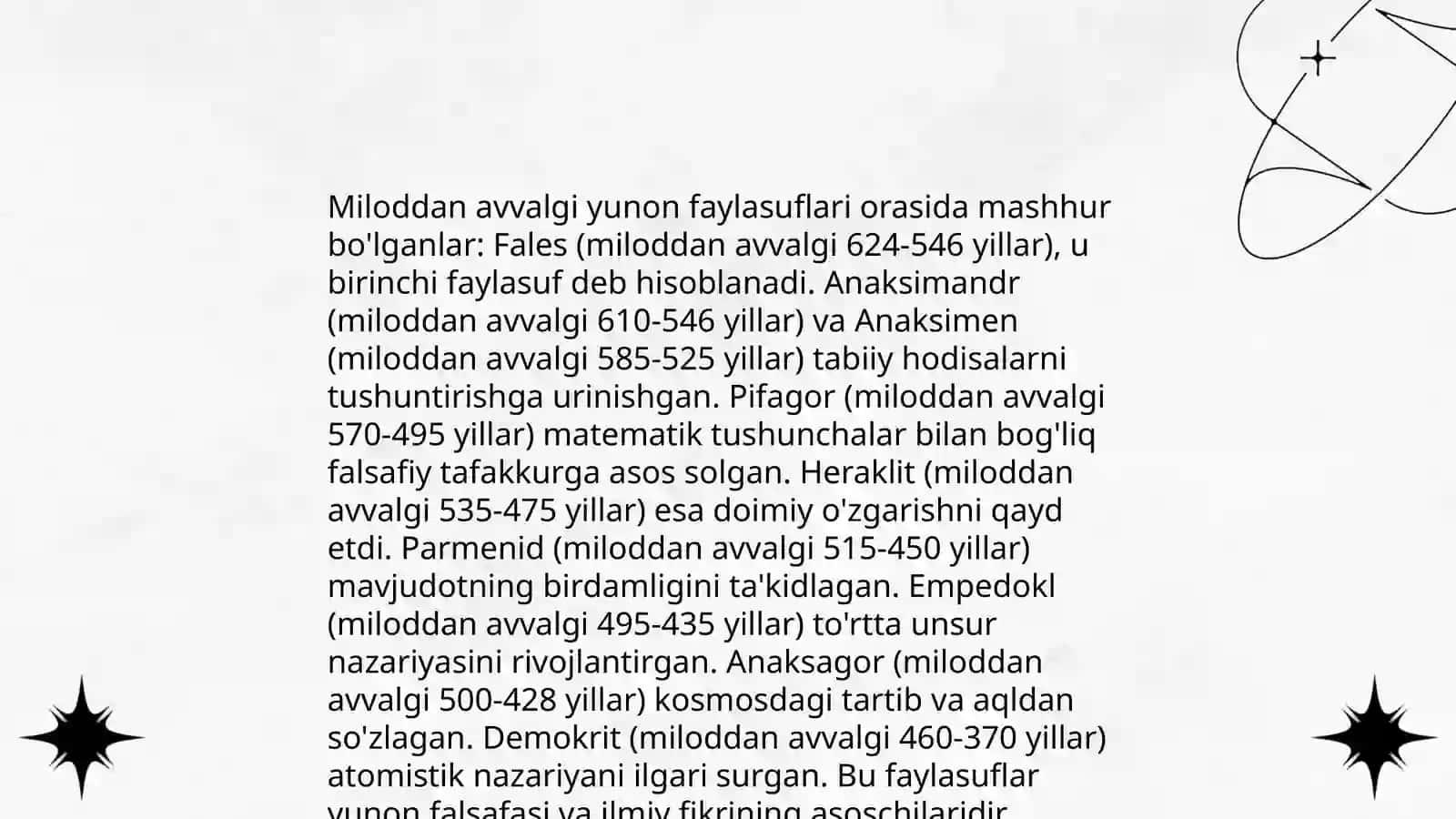 QADIMGI YUNON FALSAFASI 4