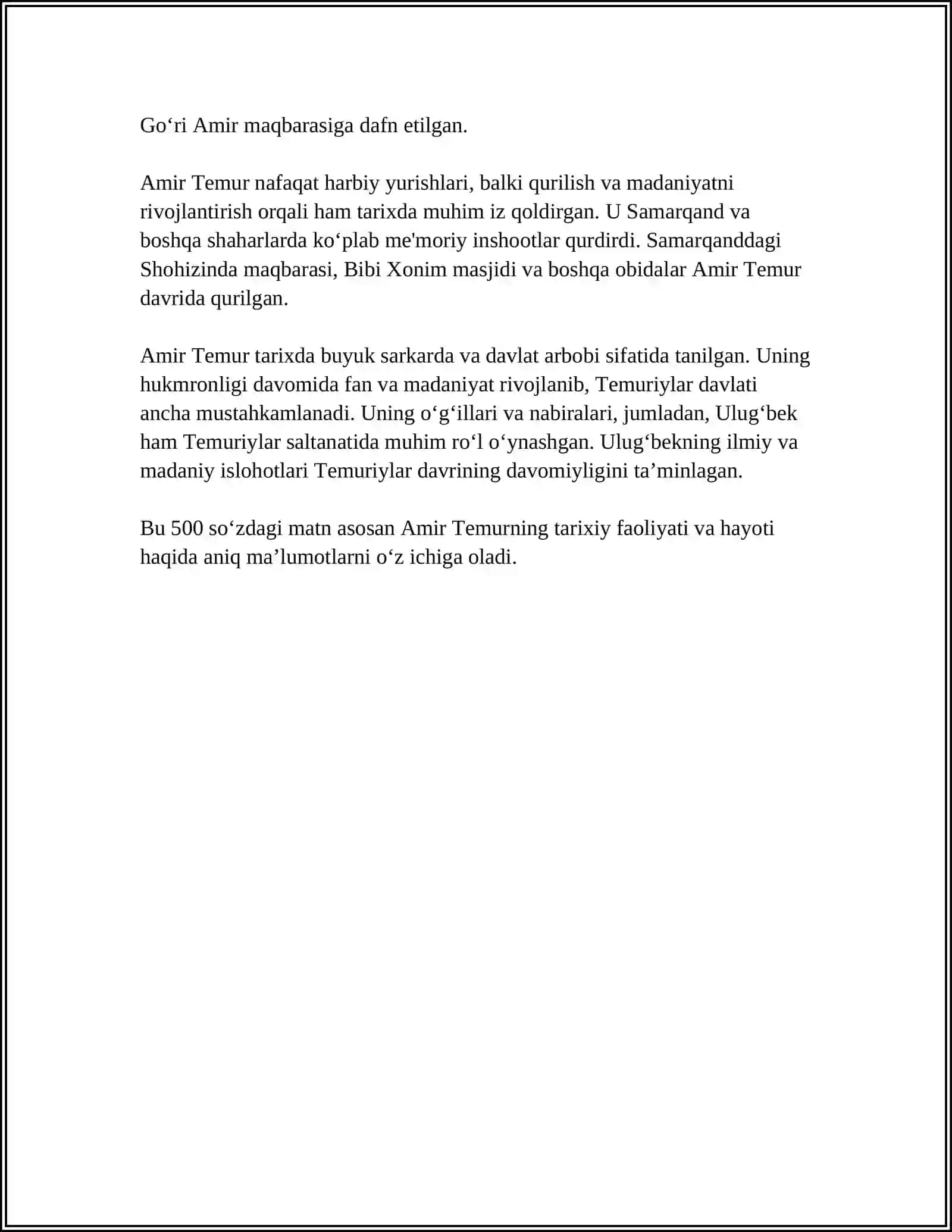 AMIR TEMUR 4