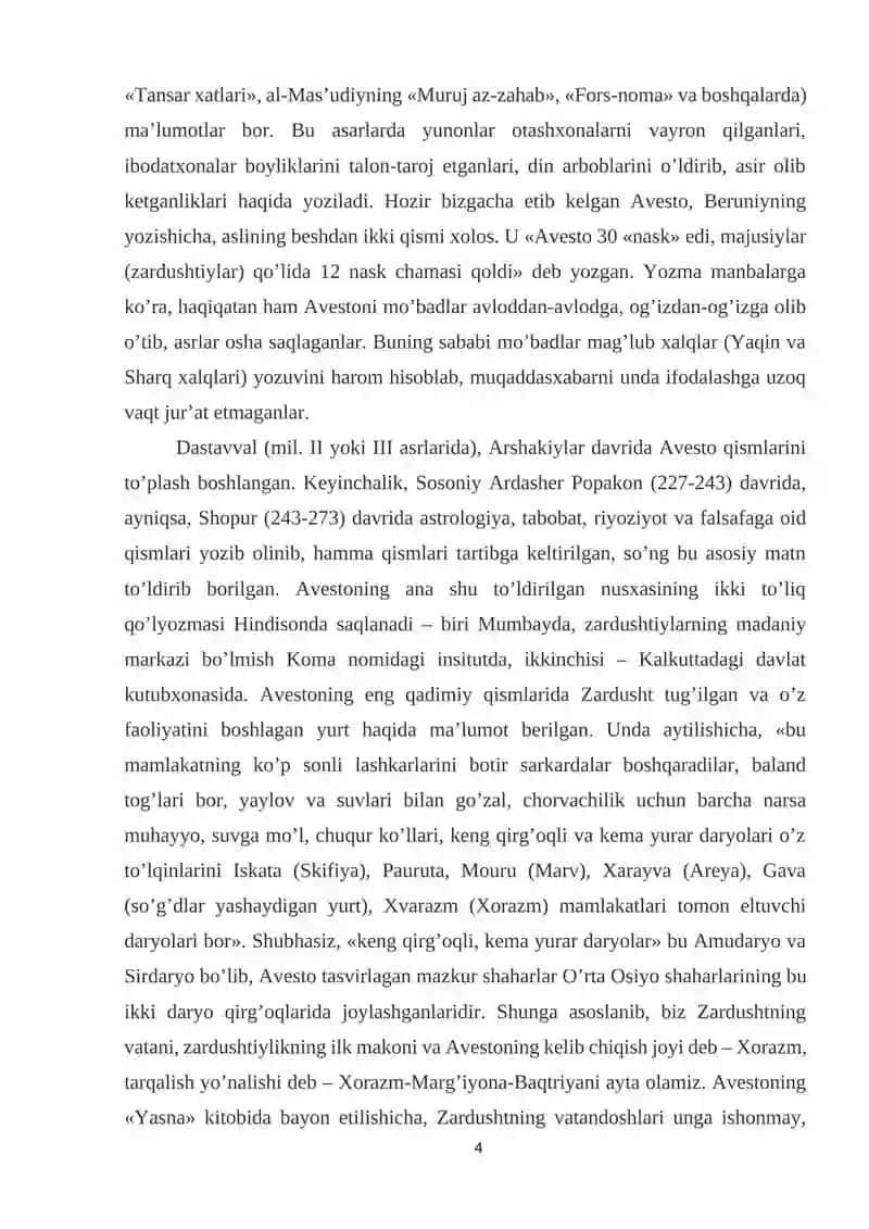 "Avesto" asarining o‘rganilish tarixi 4