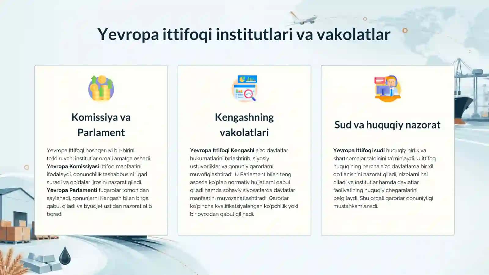 Yevropa ittifoqi ASEAN va MERCUR integratsion birlashmalarining faoliyatini organish 4