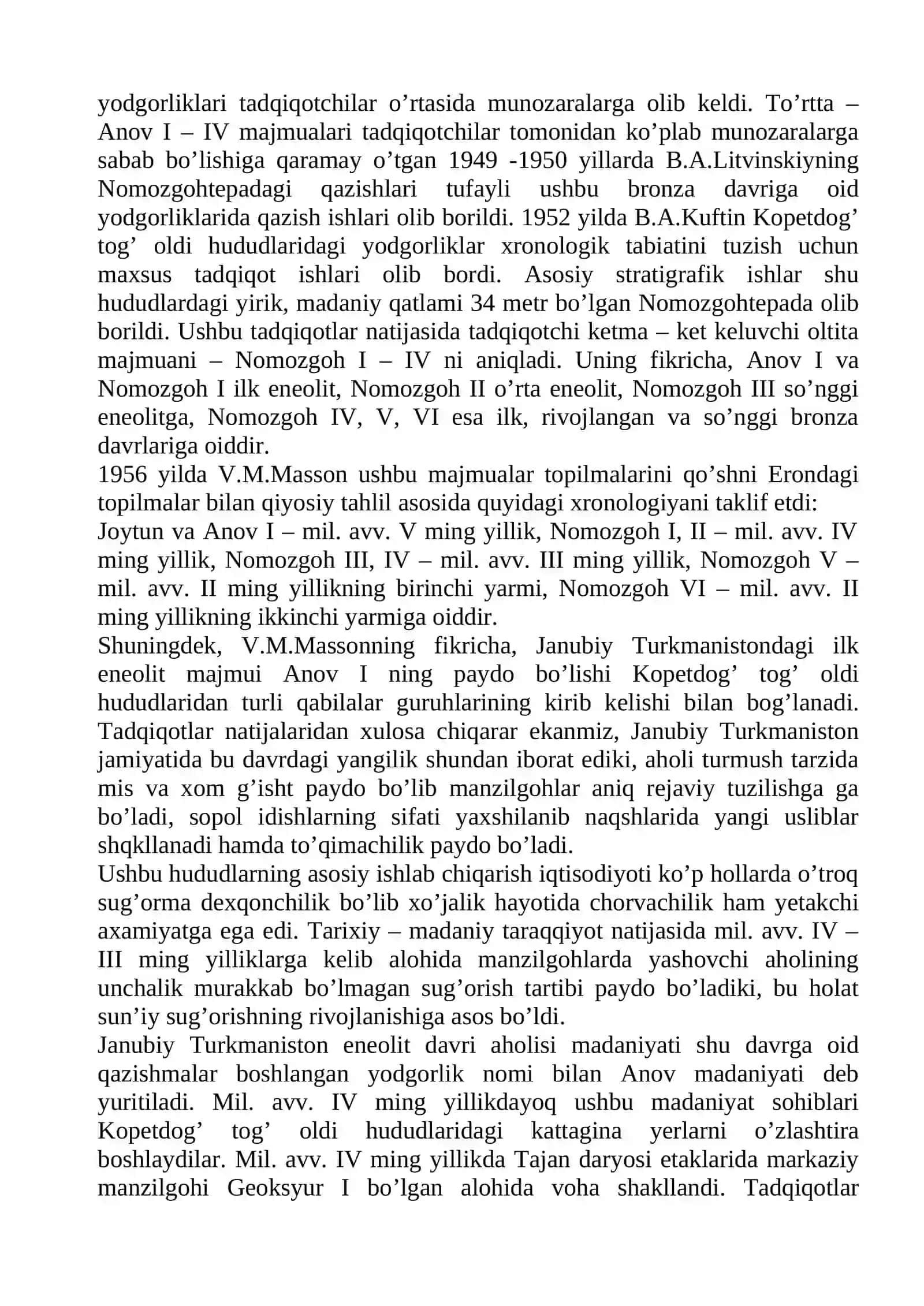 O’rta Osiyoda bronza davri madaniyatlari 4